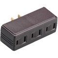 Nextgen 63ICC10 15A 125V 2 Wire Non Grounding Single To Triple Plug In Adapter; Ivory NE586463